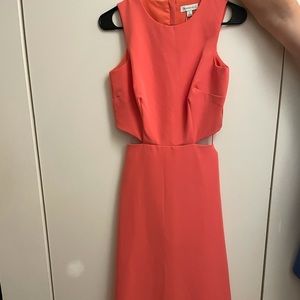 NEVER WORN Midi dress with cut-out waist detail